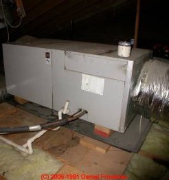 Photograph of attic air conditioning